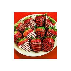   Chocolate Dipped Strawberries 6 ct:  Grocery & Gourmet Food