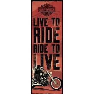  Harley Davidson   Live to Ride Door Poster Door Poster 
