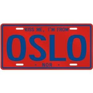   ME , I AM FROM OSLO  NORWAY LICENSE PLATE SIGN CITY