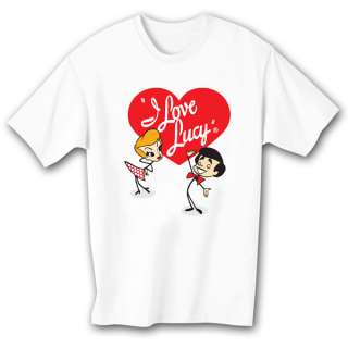 LOVE LUCY Stick Figures T Shirt **NEW  