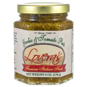 Loveras Garlic Tomato Pesto   6oz Grocery & Gourmet Food