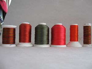 partial cones various embroidery machine thread Sulky & Mega Sheen 