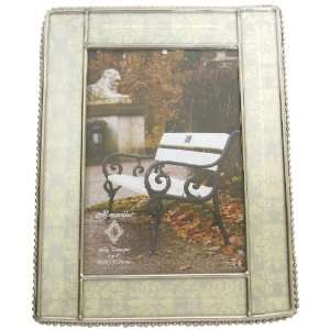  Frames B369146CR 4 x 6 Inch Toile Paper In Lay Glass Picture Frame