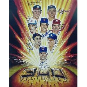  8 Members of the 300 Win Club Color Unframed Litho 