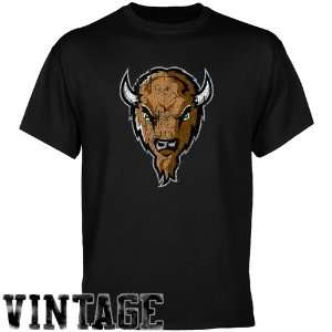 NCAA Marshall Thundering Herd Black Distressed Logo Vintage T shirt