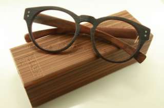   FUJII real wood round shape japanese eyeglasses glasses 8329 7225D NEW