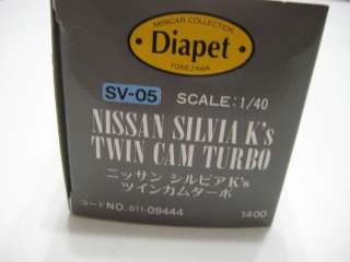 Yonezawa Diapet Nissan Silvia Twin Cam Turbo 143 NIB  