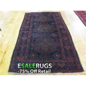  3 7 x 6 8 Balouch Hand Knotted Persian rug