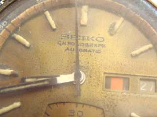 Seiko 6139 Chronograph Automatic 17 jewelsfor parts or repair Serialn 