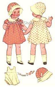 Vintage Doll Clothes Pattern 1933 22 ~ Patsy Lou  