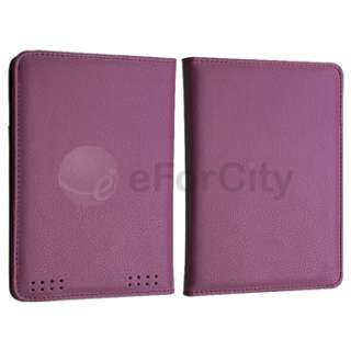 new generic leather case for  kindle touch purple quantity 1 