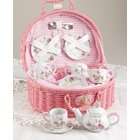 Delton Products Pink Blush Porcelain Tea Set for Dollies