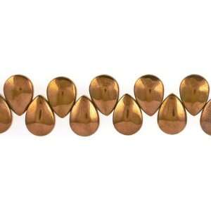   Bronze Plated Teardrop Crystal Beads Strand Arts, Crafts & Sewing