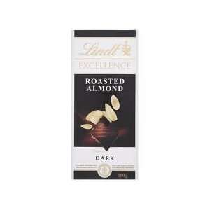 Lindt Excellence Bar (Dark Chocolate Roasted Almond)   Pack of 4 