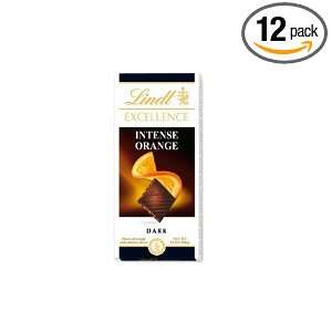 Lindt Swiss Chocolate, Excellence Intense Orange Bar, 12   3.5 Ounce 