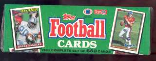1991 Topps Football Complete Factory Sealed Set 660 Cards  