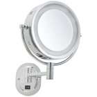   HL165CD Eclipse 5X 1X Halo Lighted Wall Mount Mirror, 9.5, Chrome