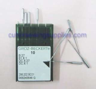 100 Groz Beckert B27 DCX27 Ball Point Overlock Needles  