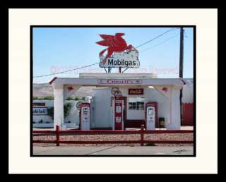 MOBILGAS Vintage Gas Station Pumps Pegasus Coca Cola Coke RETRO Auto 