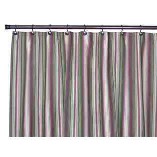   Curtain Montego Stripe Bathroom Shower Curtain in Green 