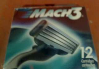 Gillette Mach3 Razor Blade Refill Cartridges   12 Each  