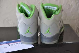 Nike Air Jordan Retro V 5 green bean 3m flint grey silver youth kids 5 