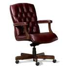 Fairfield Chair Tufted Leather Executive Office Swivel Chair in 