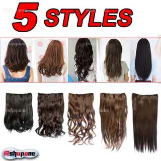 New One Piece Clip In Hair Extension Full Head  