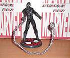 SPIDERMAN DELUXE BLACK VENOM SUITED SPIDERMAN WITH WEBBING AND STAND 