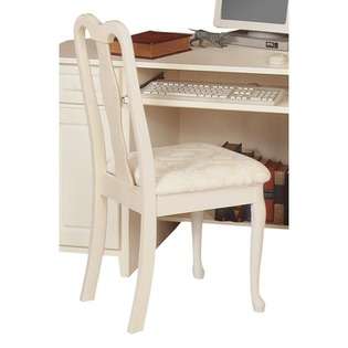 Passport Home Office Desk Chair in Distressed Beige Ivory 
