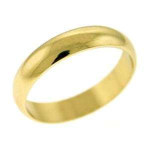  Gold Brass Plain Ring   Size 5 14, 10 Jewelry