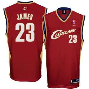   Cavaliers #23 LeBron James Crimson Youth Replica Basketball Jersey