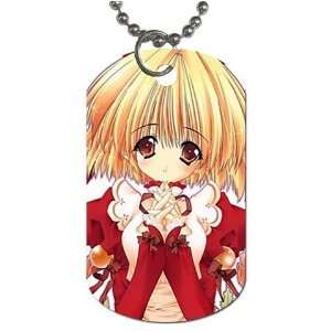  Anime Girl flowers Dog Tag with 30 chain necklace Great 