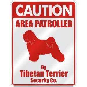   BY TIBETAN TERRIER SECURITY CO.  PARKING SIGN DOG