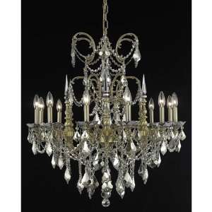 Elegant Lighting 9712D32FG GT/RC Athena 12 Light Chandeliers in French 