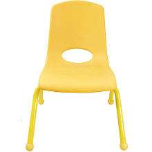 School Stack 18 inch Chair   Yellow   Early Childhood Resources 