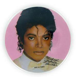 Vintage Michael Jackson Thriller Button Pin Brooch  