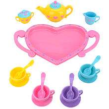 Just Like Home Tea Set with Heart Tray   Toys R Us   