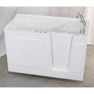  AquaEze 60 x 30 Soaker Left Hand Door White Walk In Tub 