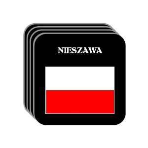  Poland   NIESZAWA Set of 4 Mini Mousepad Coasters 