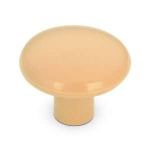 Eclectic expression   plastic 1 1/4 diameter flat top knob in doeskin