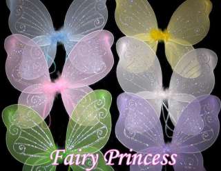 12 Pixie FAIRY Wings Tinkerbell DressUp Costume Party  