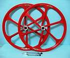 Mag Alloy 26 Bike Rims In Red For 8/9 Gears,Disc Brake Only (F&R)