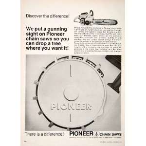 1967 Ad Pioneer Chain Saw Evinrude Galesburg Illinois Farming Tool 