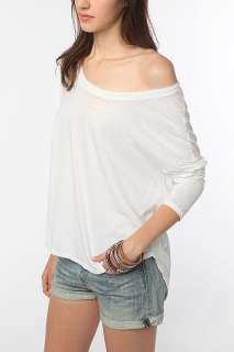 Mouchette Long Sleeved Shirttail Hem Tee   Urban Outfitters