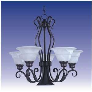  2663   Maxim Lighting   5+1 Lt Chandelier  