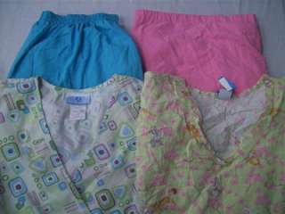 Medical Dental Scrubs Lot of 11 Printed Outfits Sets Size XL Extra 