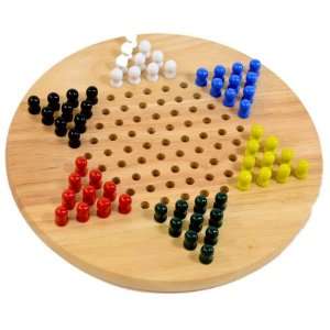  Chinese Checkers with Wood Board and Marbles Toys & Games