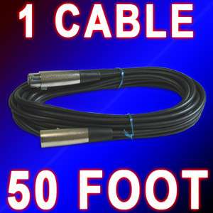 50 XLR ft 3 Pin shielded Microphone Cable audio cord  