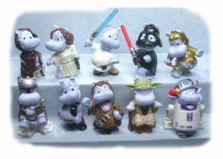   HAPPY HIPPOS STAR WARS SET 10 HIPPOS DRESSED AS SW CHARACTERS  